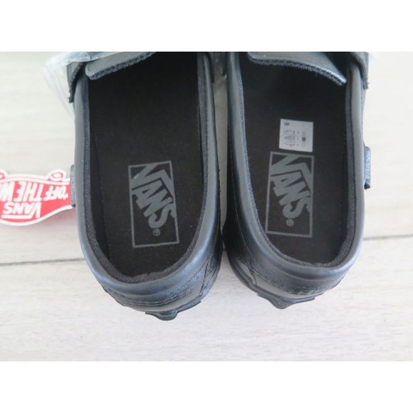Vans VN0A5KRBA6H Men's Sz 4.5 Women's 6 Black Check Tassel Leather Loafers - Picture 5 of 7